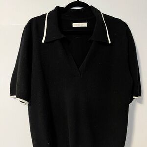 Abercrombie & Fitch Women’s Black Merino Wool-Blend Top